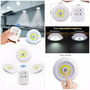 Wireless LED Puck Lights with Remote Control – Set of 3