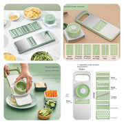5-in-1 Stainless Steel Multifunctional Safe Vegetable & Fruit Slicer