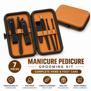 Travel Manicure & Pedicure Grooming Kit (7-Piece Set)